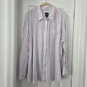Gap Size XXL Linen Blend Button Up